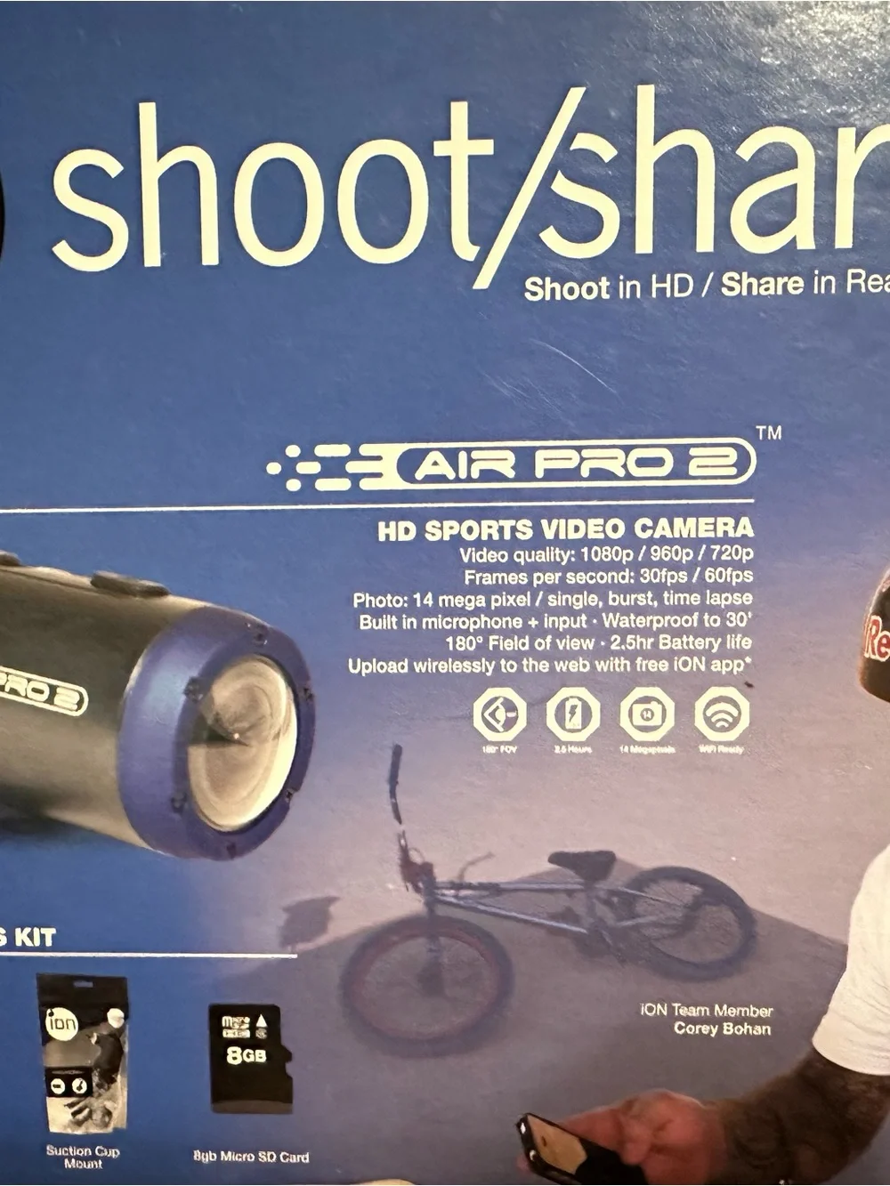 Ion shoot/share Pro 2 Blue HD Sports Video Camera